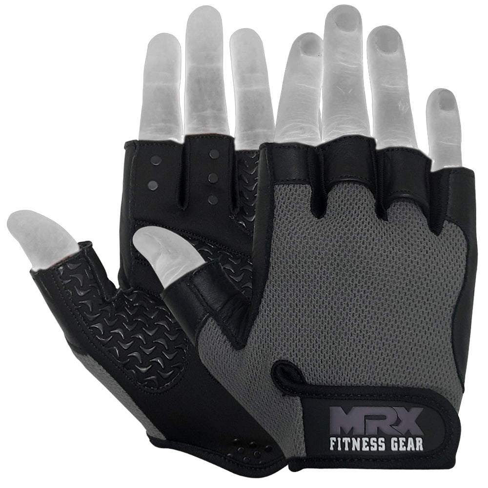 Weightlifting Gloves Grip Palm Half Finger Exercise Training Workout 2625
